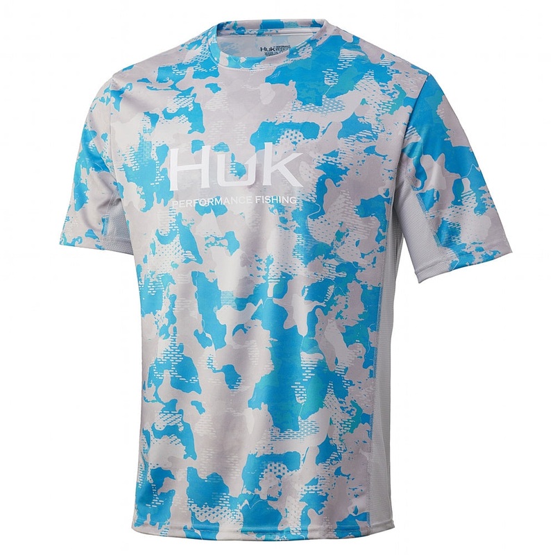 HUK Icon X KC Refraction Camo Short Sleeve Inshore Small