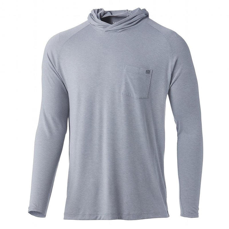 HUK Waypoint Hoodie Oyster 3XLarge