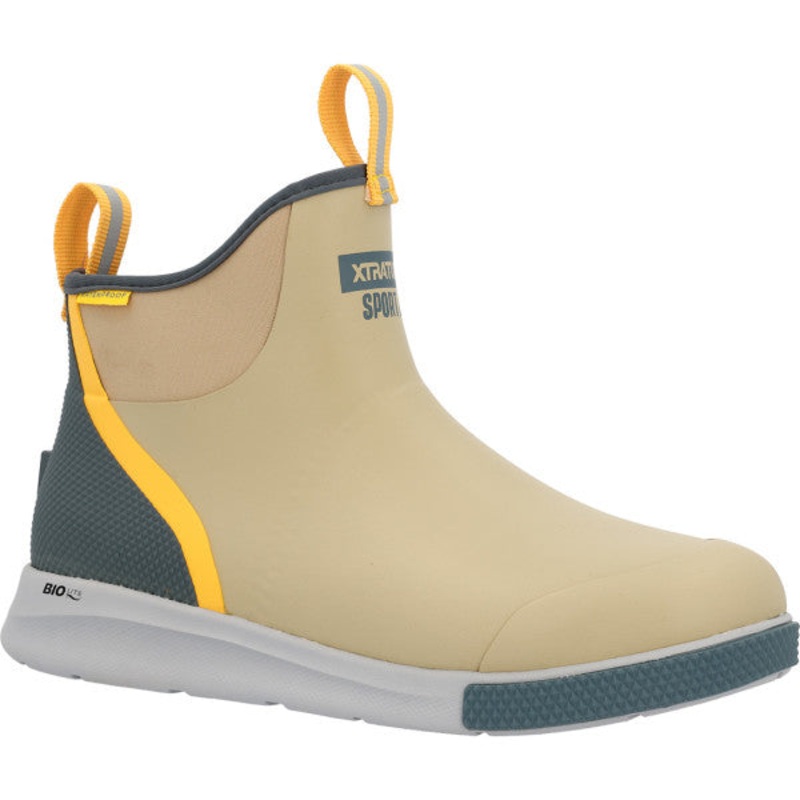 XTRATUF 6" Men's OTH Ankle Deck Boot Sport Tan Multi 7