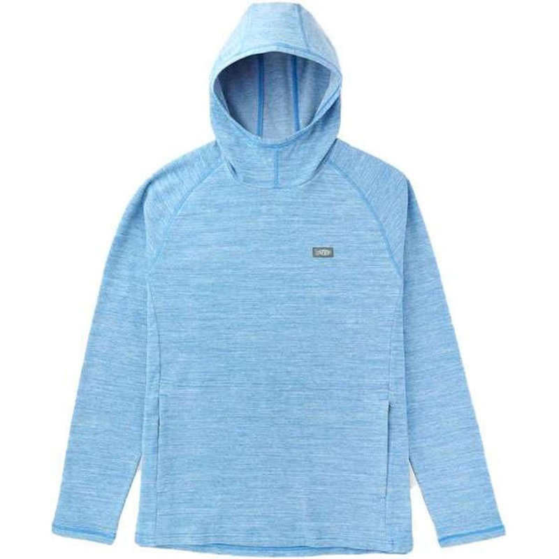 AFTCO Coastal Layer Hoodie Air Force Blue Heather Small
