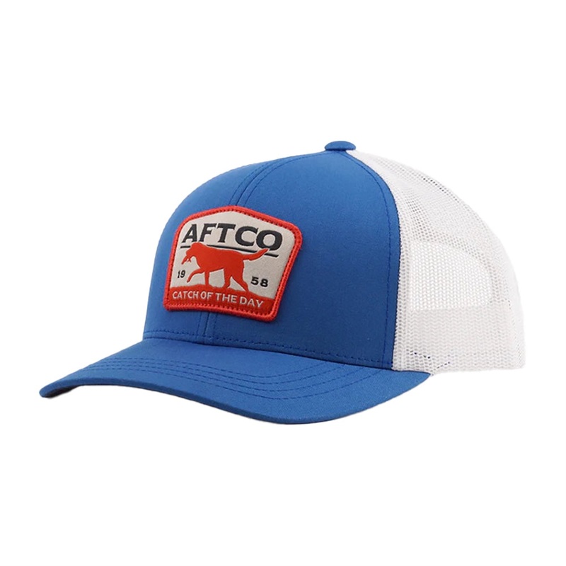 AFTCO Fetch Low Profile Trucker Hat Blue