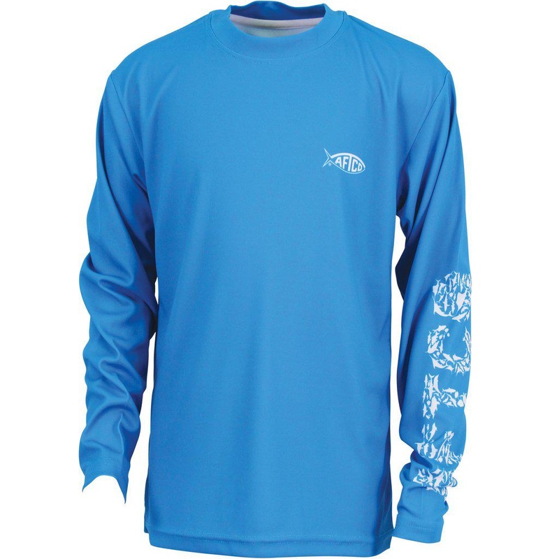 AFTCO Mens Jigfish LS Shirt Agate 2XLarge