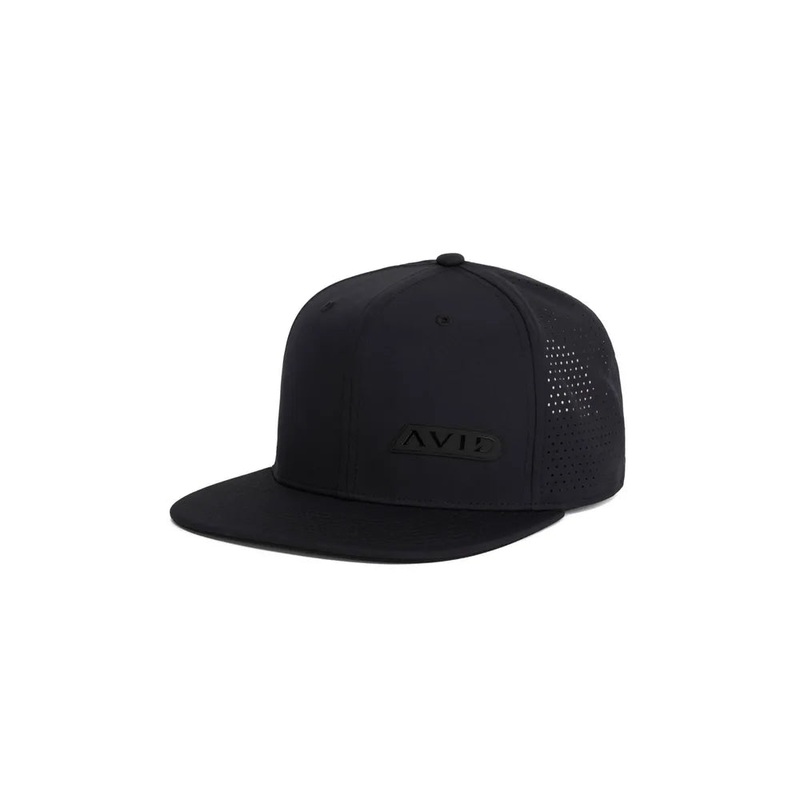 Avid Apex Performance Deep Flat Bill Hat Black