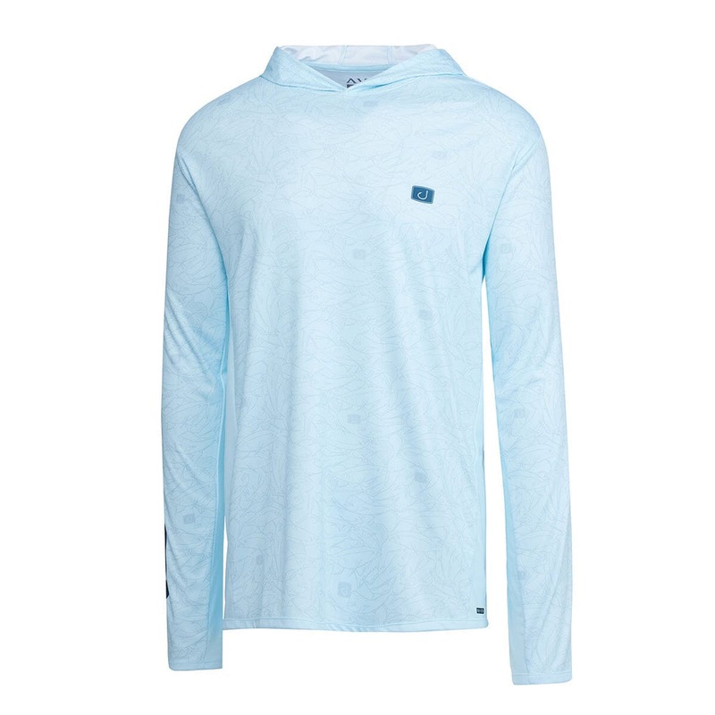 Avid Gamefish Hooded AVIDry Jersey Glacier Grey Small