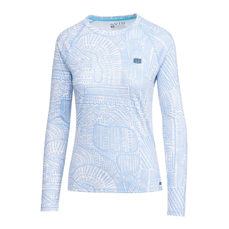 Avid Womens Beachwood AVIDry Long Sleeve Clearwater Sky XSmall