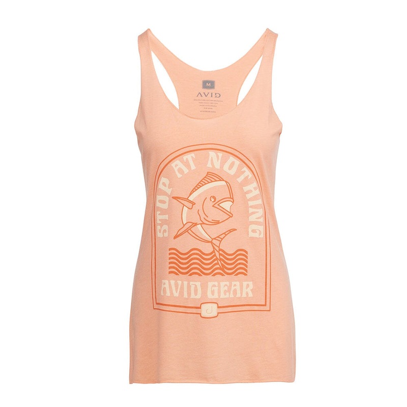 Avid Womens Stop At Nothing Tank Vintage Light Orange XSmall