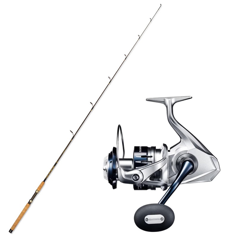 CHAOS SPGC 15-30 Spin Rod with Spinning Reel Combo 6FT6IN CHAOS Gold SHIMANO SARAGOSA SW A 5000XG