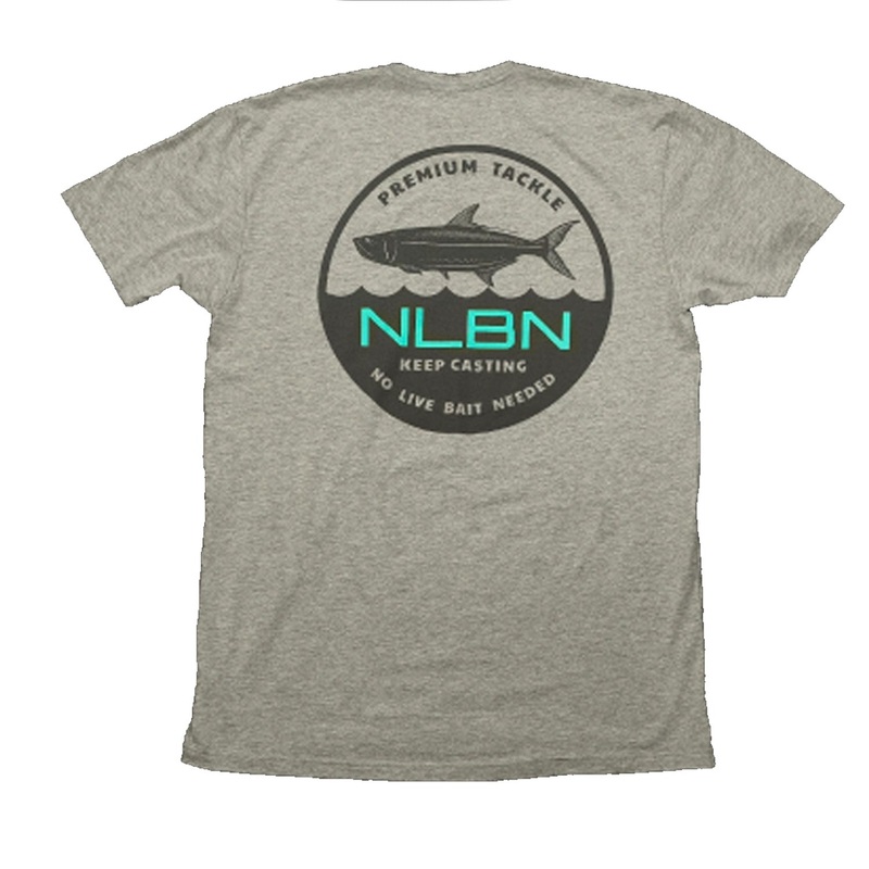 NLBN Cotton Short Sleeve - Grey - Circle Tarpon Badge Medium