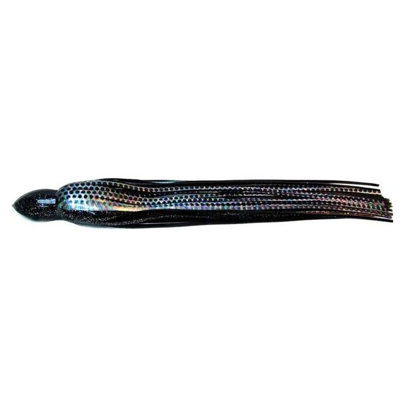 Black Bart S3 9.5" Lure Replacement Skirts Black Dot