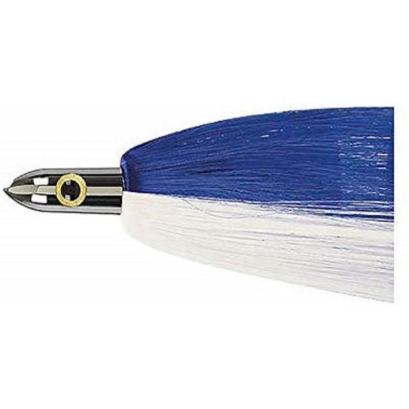 Ilander Dredge Head Flasher 8-1/4" Lures Chrome Head/Blue-White