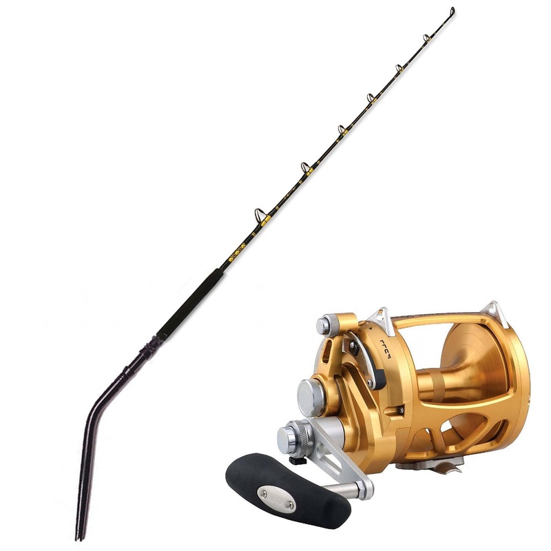 PENN International 50VISW with CHAOS 6FT Rod Combo Gold SW 50-100 SWORD SIC CURV Blackout