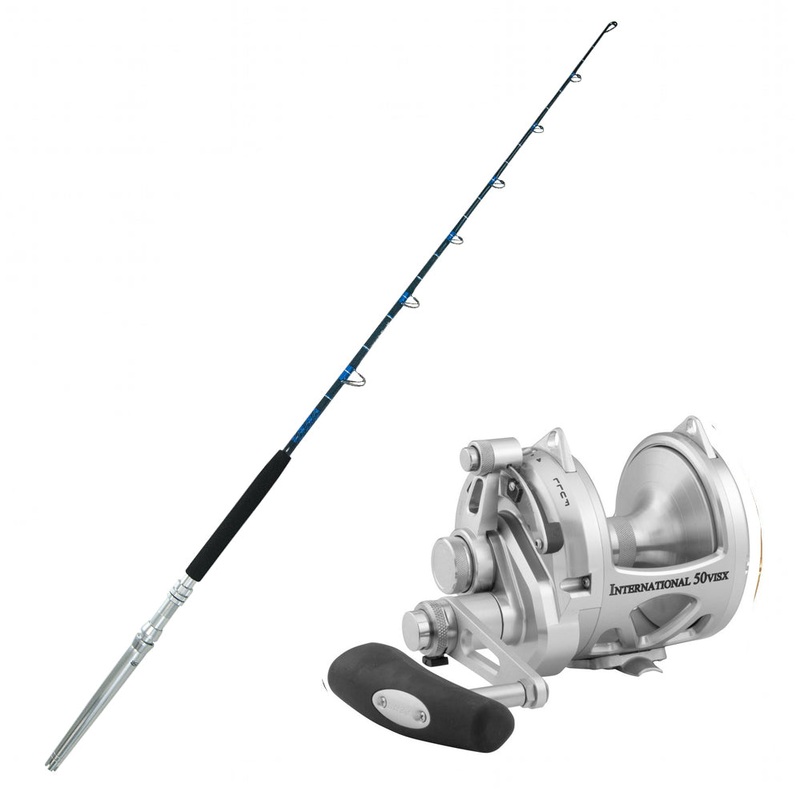 PENN International 50VISX with CHAOS 6FT Rod Combo Gold SW 50-100 SWORD SIC CURV Blackout