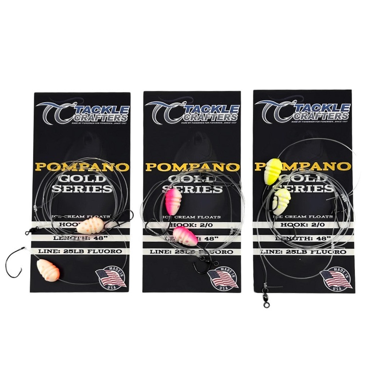 Tackle Crafters Pompano Gold Series Gold Pink/White