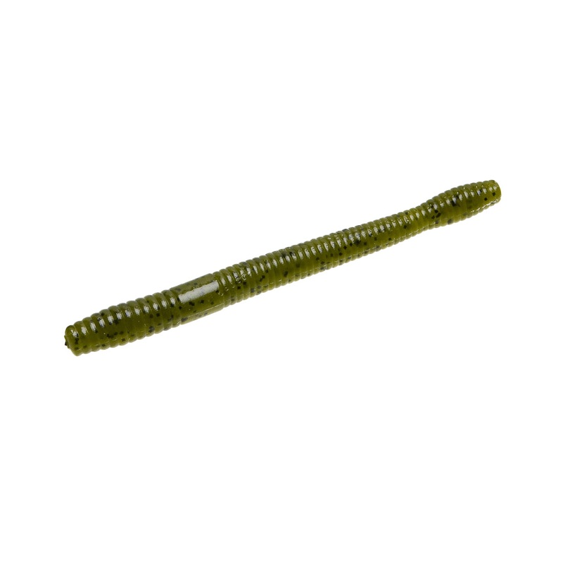 Zoom Bait 5" Magnum Finesse Worm Black 10 Pack