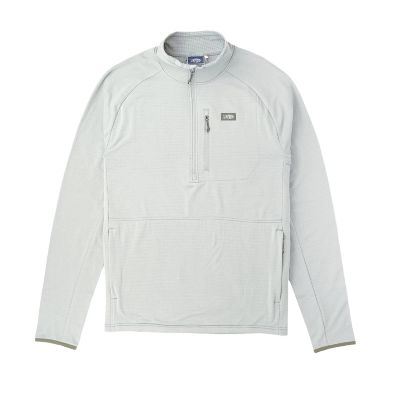 AFTCO Free 1/4 Zip Mens Fleece Harbor Gray Small