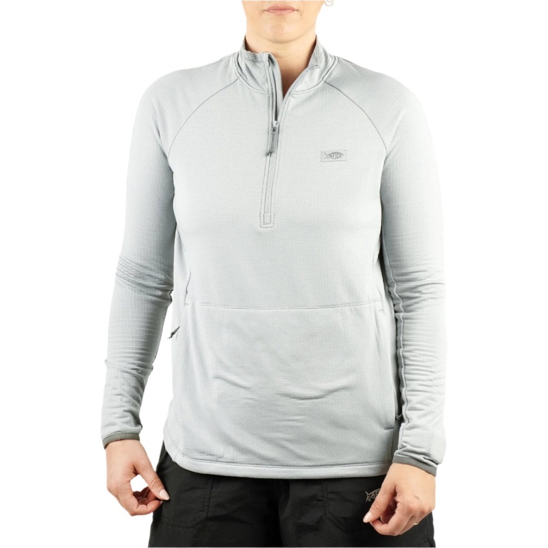 AFTCO Free 1/4 Zip Womens Fleece Harbor Gray 2XSmall