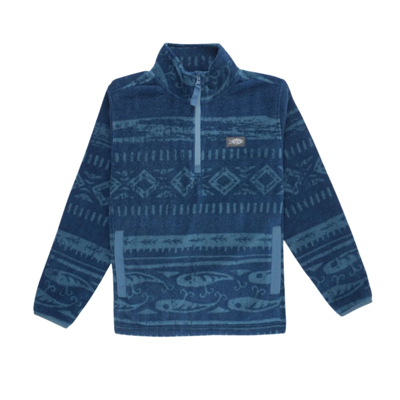 AFTCO Youth Ahoy 1/4 Zip Fleece Titan Small