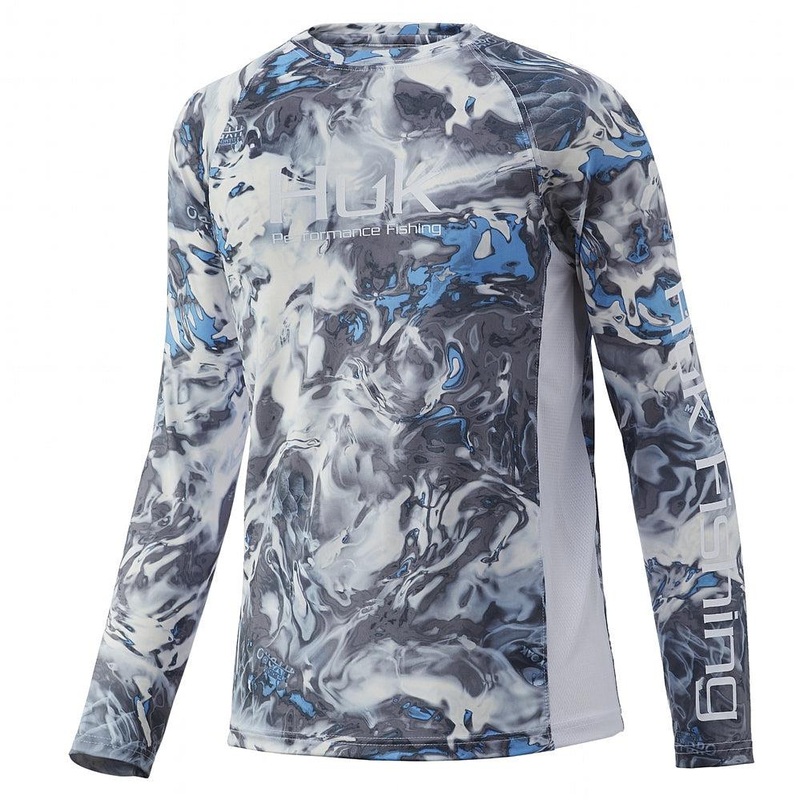 HUK Youth Mossy Oak Pursuit MOH Long Sleeve Hydro Standards Youth Xsmall