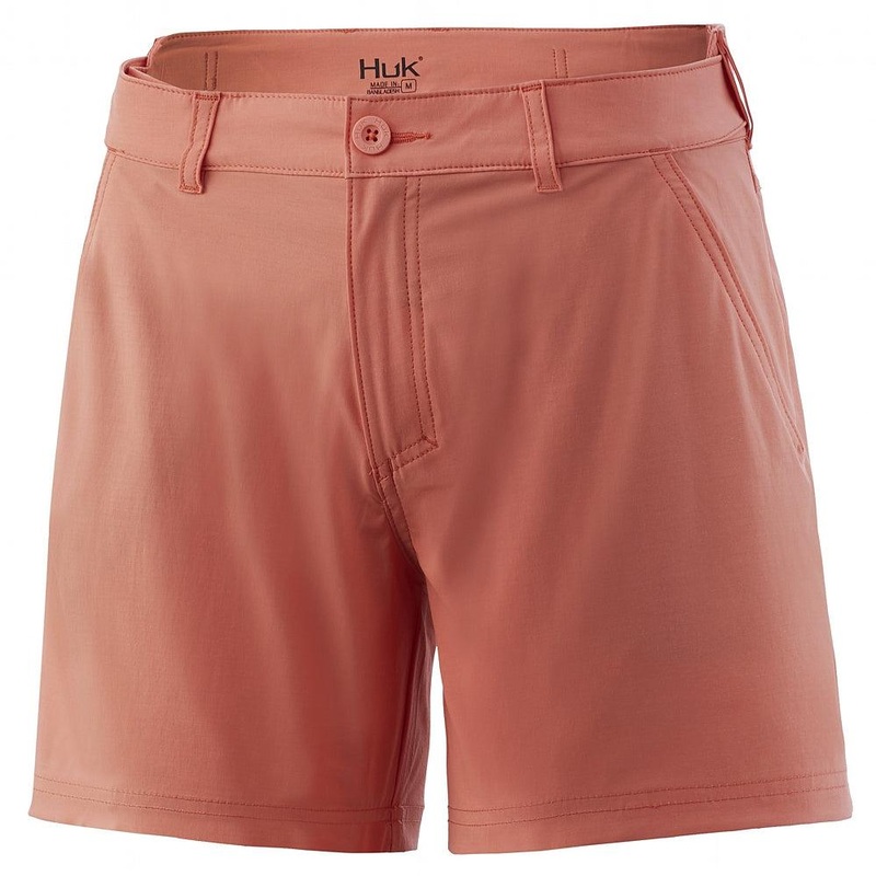 HUK Women's Next Level Short - Fusion Coral XSmall