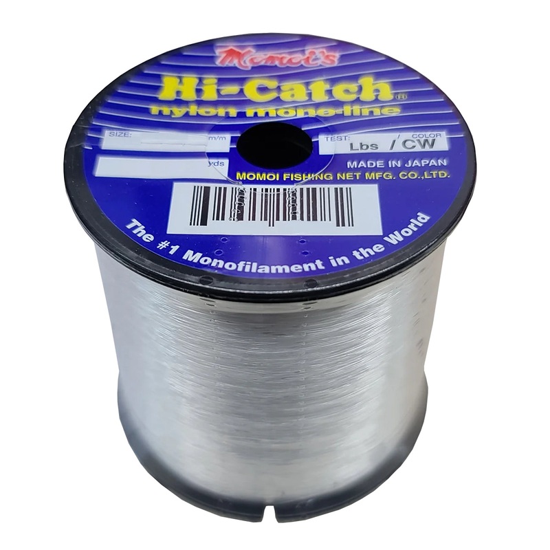 Momoi Hi-Catch Nylon Monofilament Line 1/4 Pound Spools Clear 6#