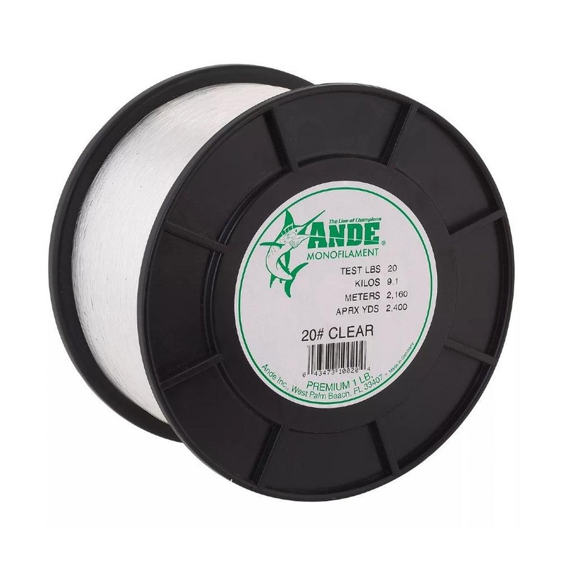 ANDE Premium Monofilament Line 1LB Spool Envy Green 15#