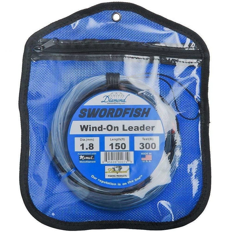 Diamond Swordfish Wind-On Leader 150# Clear