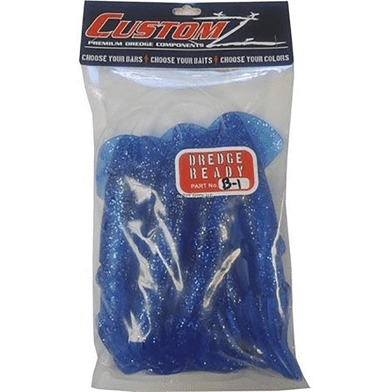 Fish Razr Dredge Ready Rigged Squid 9" 6pack Blue