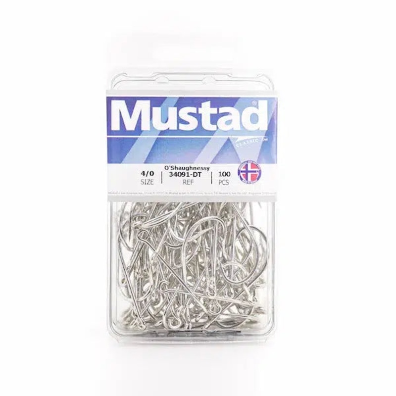 Mustad 34091 O'Shaughnessy Open Ring Duratin Hook 8/0