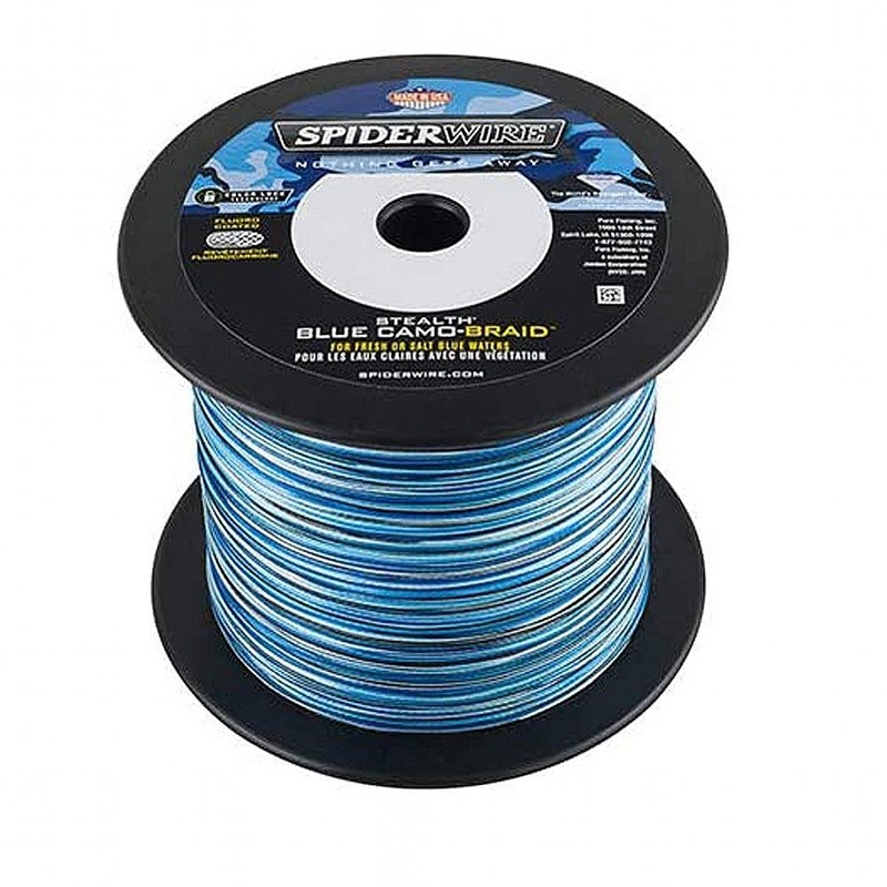 Spiderwire Stealth Braid 1500yards Blue Camo 10#