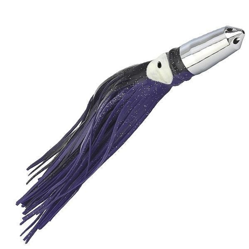 Boone 1oz Chrome Jet Unrigged Bullet 4.75inches Black/Purple