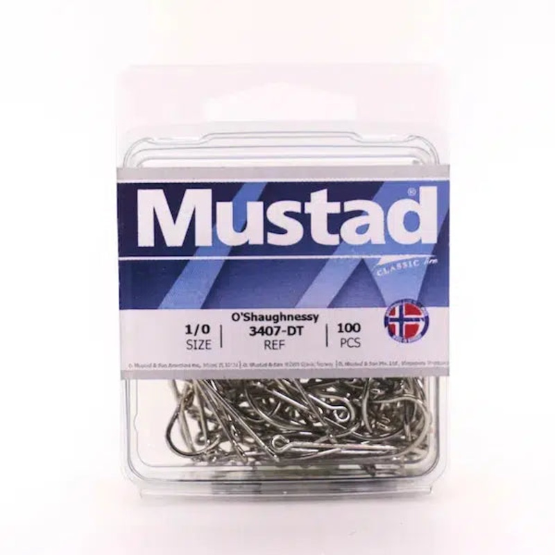 Mustad 3407DT O'Shaughnessy Duratin 14/0 100 Pack