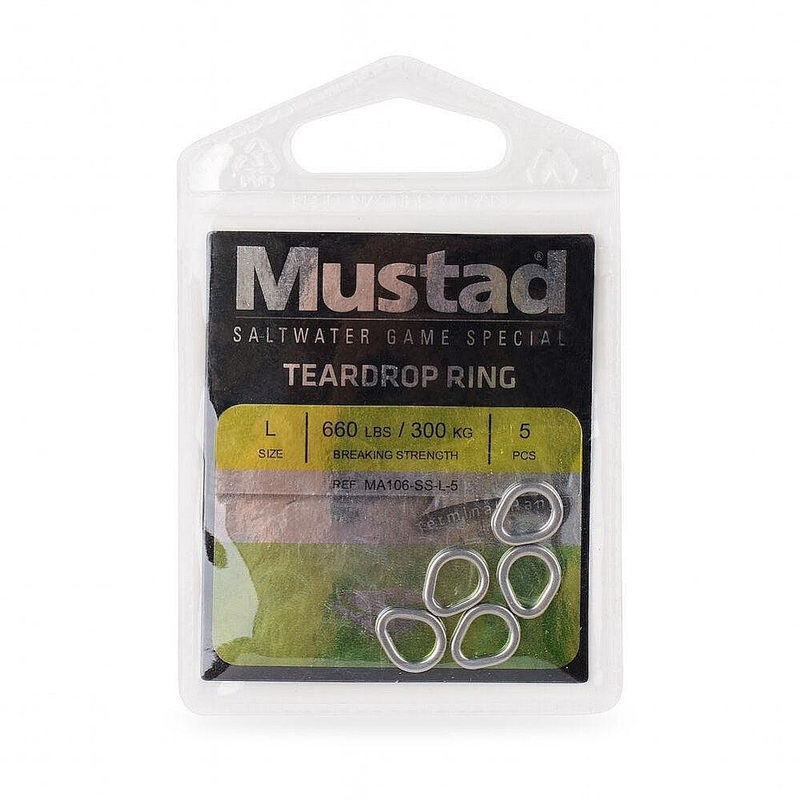 Mustad MA106 Teardrop Stainless Steel Ring SS