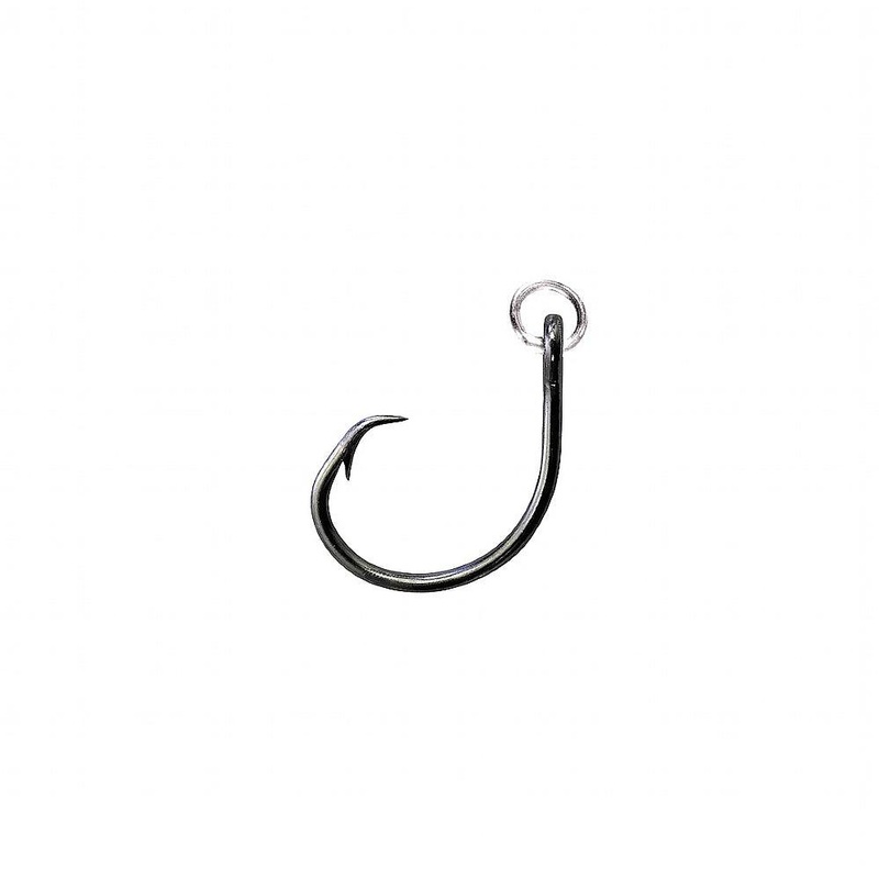 Mustad Ringed Demon Offset Circle Hook Black Nickel - R39943NP 8/0 25 Pack