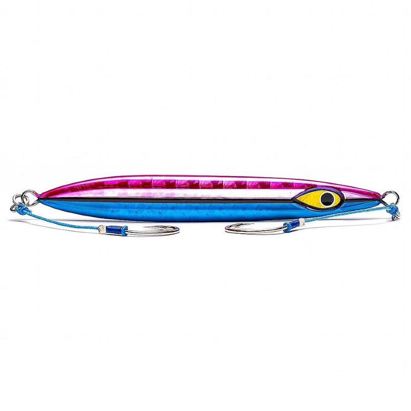 Mustad Rip Roller Slow Fall Jig MJIG04 Blue Black/Pink 7oz | 200g