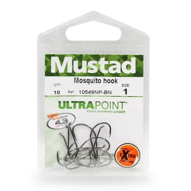 Mustad Select Finesse Hook Black Nickle - 1X FINE 4/0 6 pc