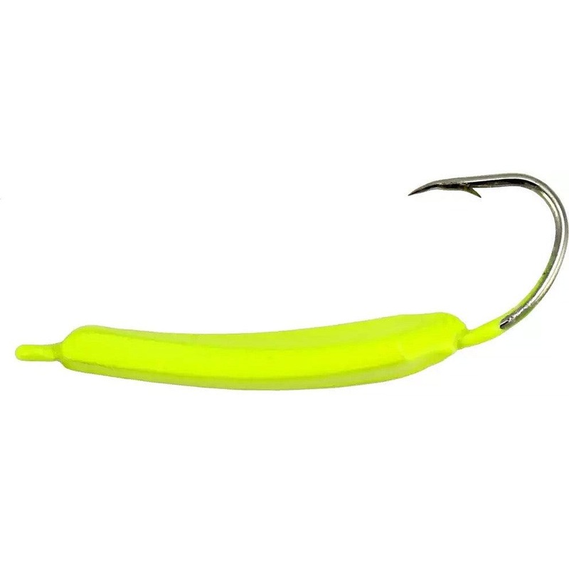 Buccaneer Wiggler Jig Fishing Lure Chartreuse/White 1/4oz