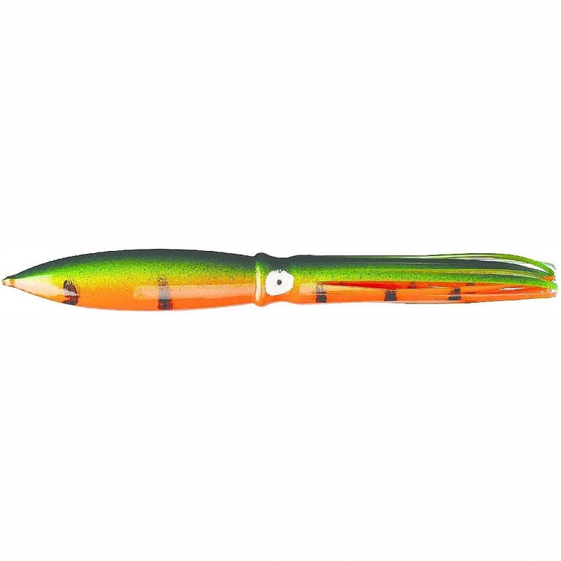 Fathom Offshore Bulb 13" Squid Trolling Skirt Brown & Clear