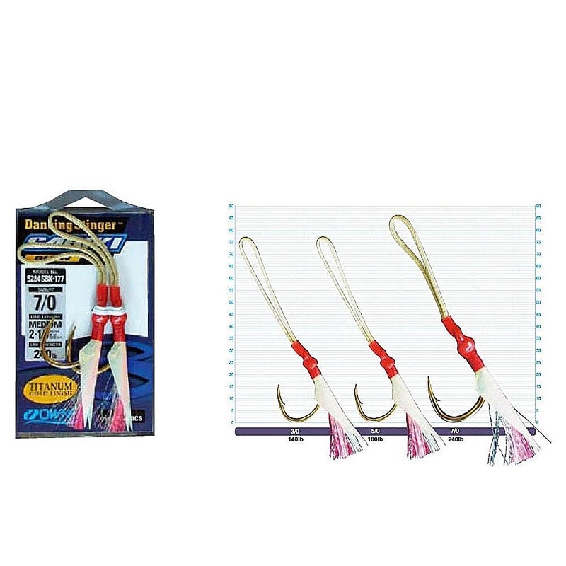 Owner 5284 Dancing Stinger Assist Hook Sabiki Hook 5/0