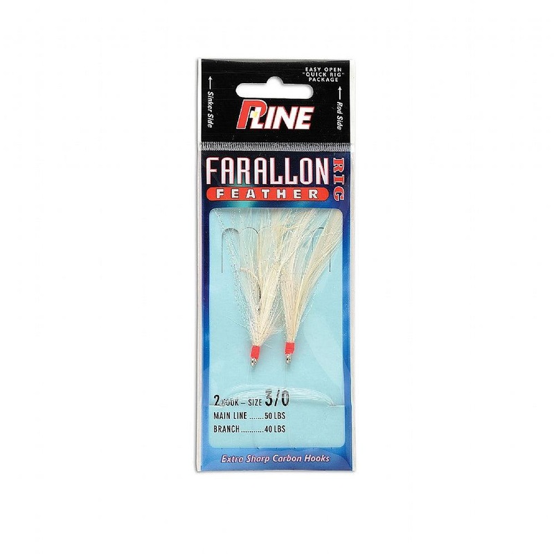 P-Line Farallon Feather White/Black 5/0