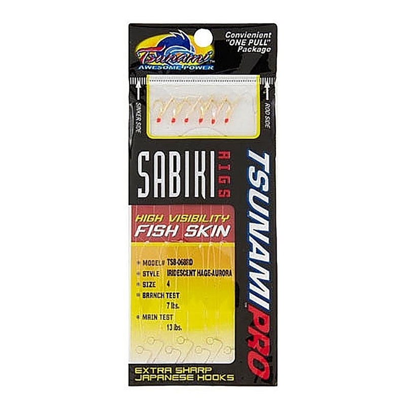 Tsunami Sabiki Rigs TSB 068 Red 4