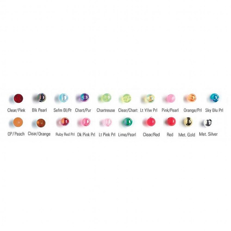 P-Line Rigging Beads 8mm Pink/Pearl