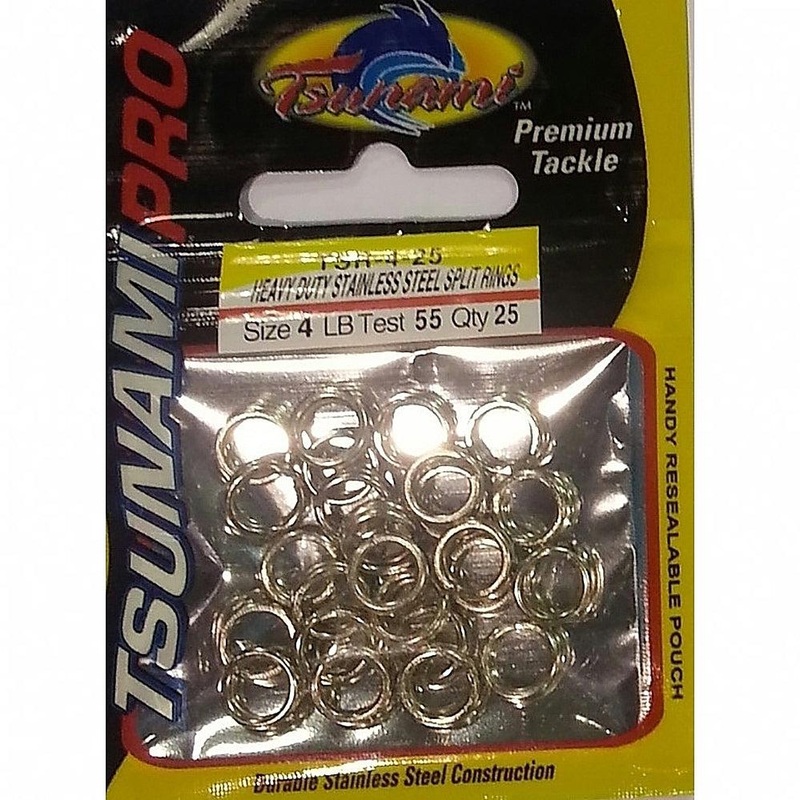 Tsunami Heavy Duty Stainless Steel Split Rings 150# 10PC