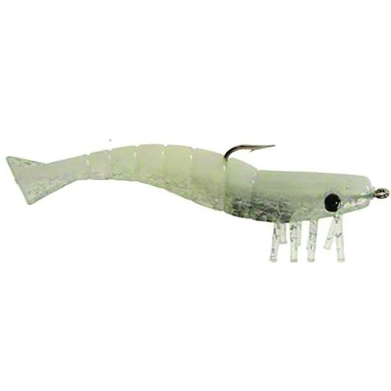 DOA Shrimp 1/4oz - 9PK Clear Red Glitter