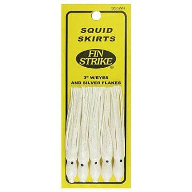 Fin Strike Squid Skirt - 5PK Glow 3"