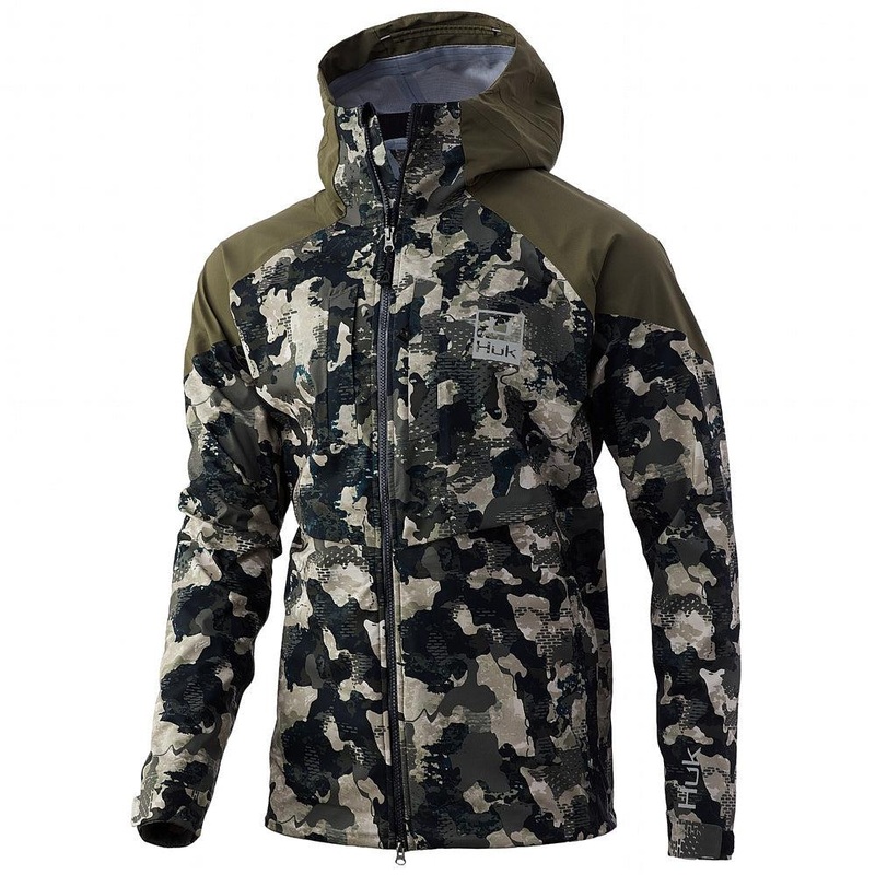 Huk Icon X Superior 3L Camo Shell Jacket Bluefin Small