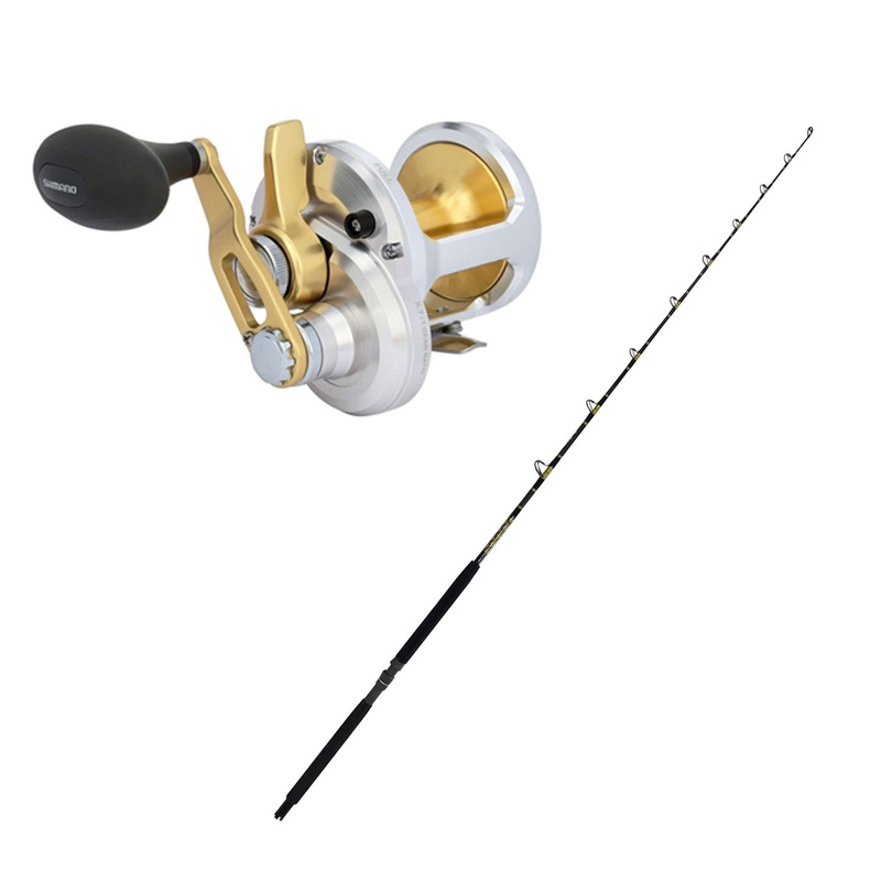 Shimano TALICA 16 LEVER DRAG with KC 15-30 6'6" Composite CHAOS Gold Combo
