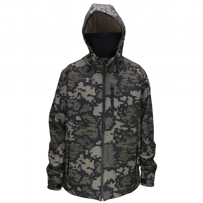 AFTCO Reaper Tactical Zip Up Jacket Green Digi Camo Small