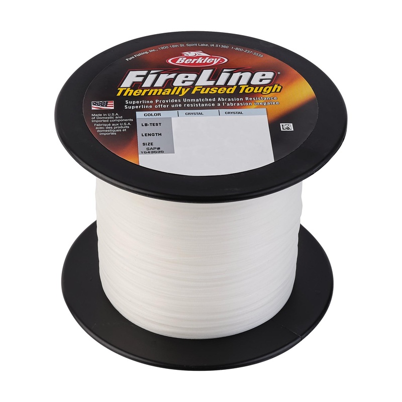Berkley FireLine Braid Small Bulk Spools- Crystal Crystal 4#
