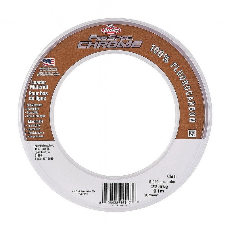 Berkley ProSpec Chrome 100% Fluoro Leader Coil - Clear 80#