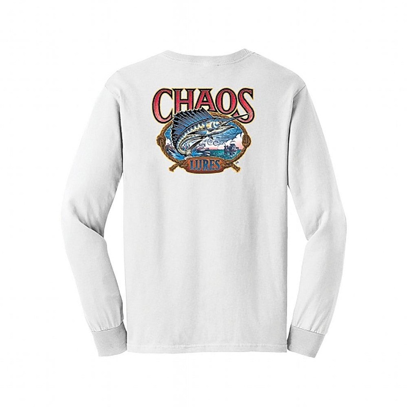 CHAOS Lures Long Sleeve T-Shirt White Small